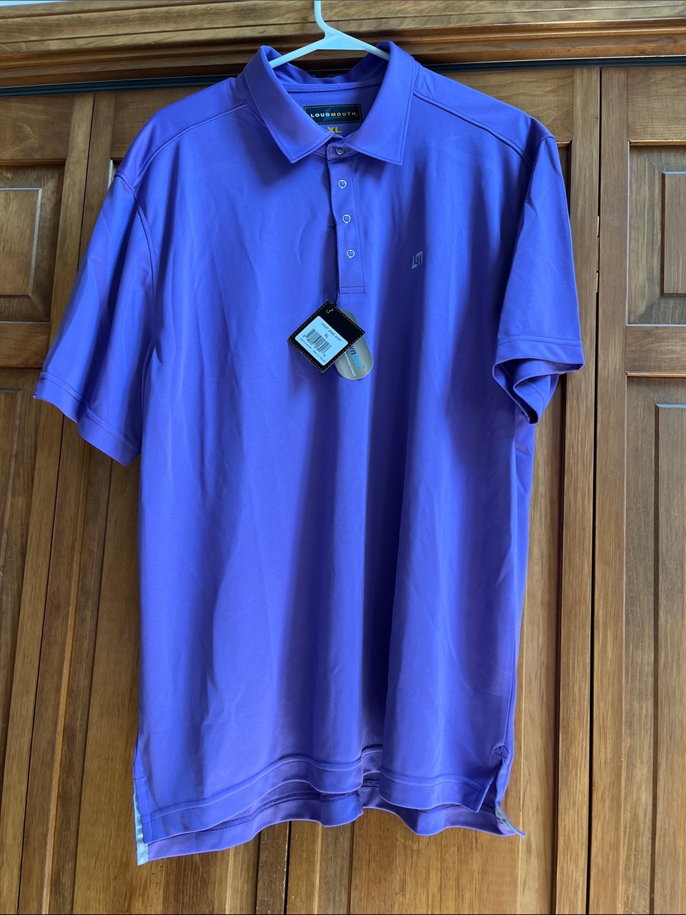 Loudmouth Men’s Purple Performance Polo
